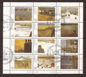 1984 Canada - Sc 1027a - used VF - Mini Sheet - PB LL - Canada Day Art