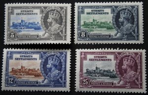 Malaya/Straits Settlements 1935 GV Silver Jubilee set SG 256/259 mint