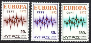 1972 Cyprus 374-376 Europa Cept 4,00 €