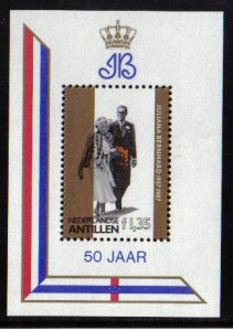 Netherlands Antilles  #575a  MNH   1987   Golden Wedding Juliana sheet