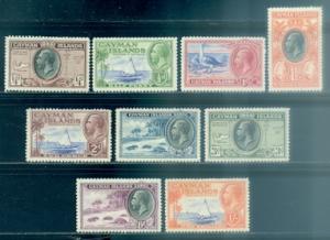 Cayman Islands #85-93 Part Set  Mint  Scott $35.10