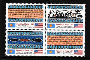 Palau-Sc#4a- id7-unused NH set-Postal Service-1983-