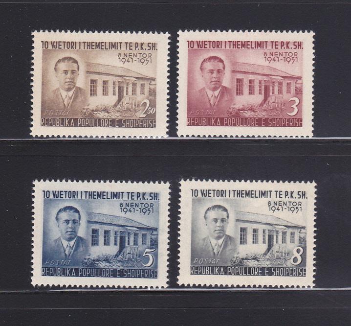 Albania 479-482 Set MH Enver Hoxha, Politician