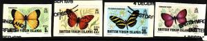 Virgin Is.-SC#342-5-used set-1978-Butterflies-