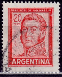 Argentina, 1967, Jose de San Martin, 20c, sc#698A, used