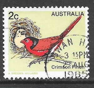 Australia 714: 2c Crimson Finch (Neochmia phaeton), used, VF