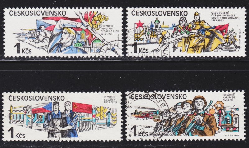 Czechoslovakia Scott 2558-61 complete set VF CTO.