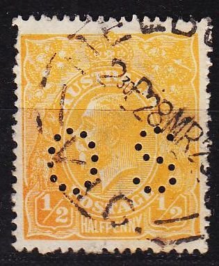 AUSTRALIEN AUSTRALIA [Dienst Lochung] MiNr 0023 ( O/used )