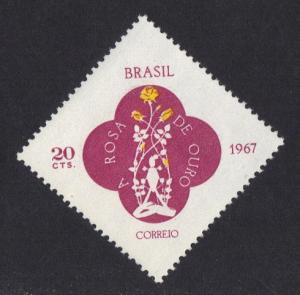 Brazil  #1055  1967 MNH Pope Paul`s Golden Rose Offering complete