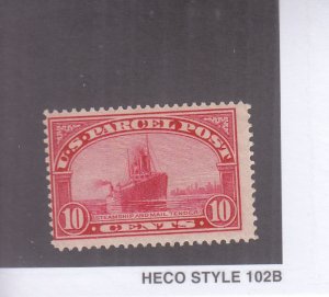10c Steamer & Mal Tender, Sc #Q6, MH No Gum (38479)