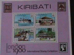 KIRIBATI-1990-INTERNATIONAL STAMP SHOW-LONDON'90-MNH-SHEET-VF LAST ONE
