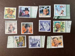 USA USED #3183  1910s Millenniums - 11 dif. *1998* almost sold out