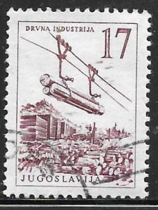 Yugoslavia 515: 17d Wood transport, used, VF