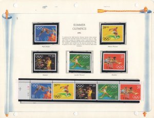 Scott 2553 - 2557 - Summer Olympics On White Ace Page  #02 2545s10