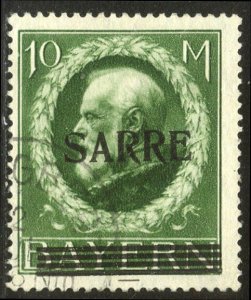 SAAR #39 Used - 1920 10m Yellow Green