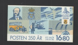 Sweden #1589a (1986 Swedish Post Office booklet) VFMNH CV $7.00