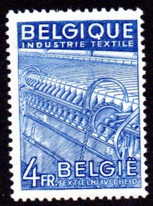 BELGIUM 383 MH SCV $10.00 BIN $4.00 TEXTILE INDUSTRY