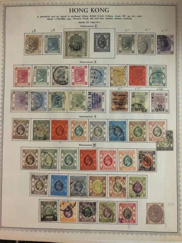 Great Hong Kong MH Used Stamps Collection Lot MXE