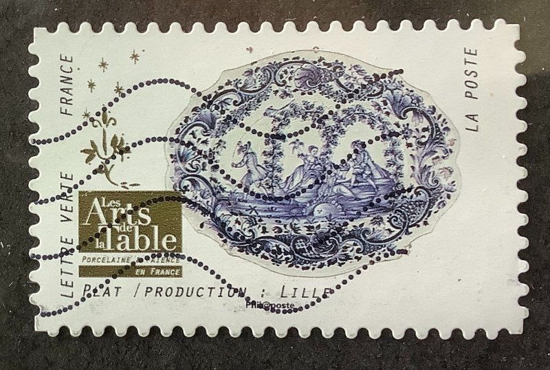 France 2018 Scott 5390 used -  Art of the Table: French Porcelain, Lille