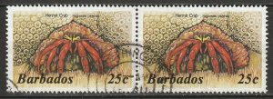 Barbados 1985 Sc 646 pair used