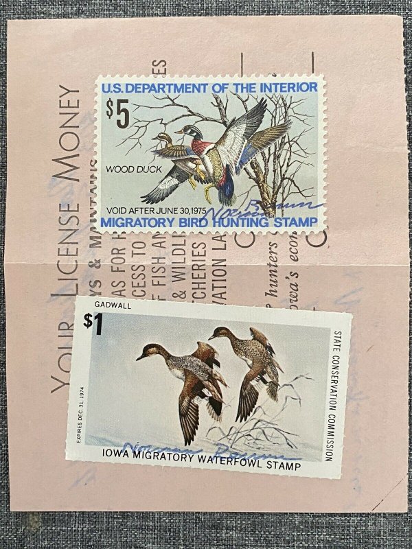 US StampsSC RW41 W/ State Stamp Used CV 12.00 United States