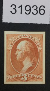 US STAMPS #214p4 PROOF ON CARD  LOT #31936