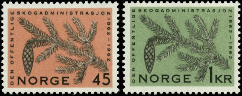 Norway Scott #406 - #407 Complete Set of 2 Mint Never Hinged