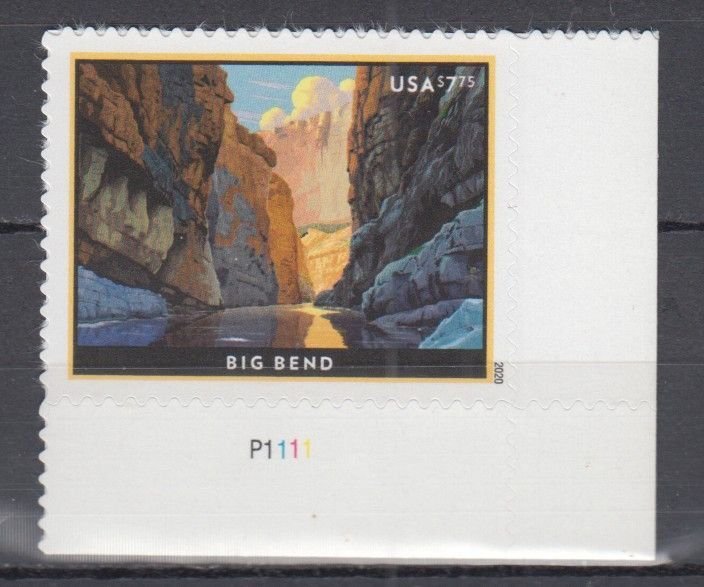 (F) USA #5429 Big Bend Priority Mail   MNH with Plate