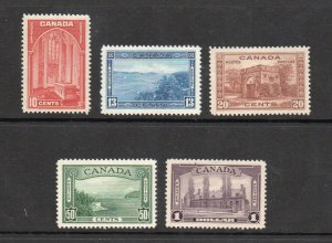 Canada - Unitrade# 241 - 245 MH      /     Lot 0824052