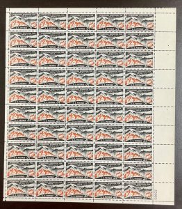 1107 Geophysical Year of 1957 GUTTERSNIPE MNH 3 cent sheet of 50  1958