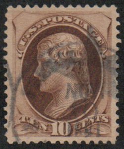 MALACK 161 SUPERB, town cancel, rich color, CHOICE! f0072