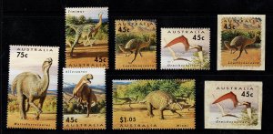 Australia 1993 Dinosaur Era  Set of 6 + Self-adhesives MNH