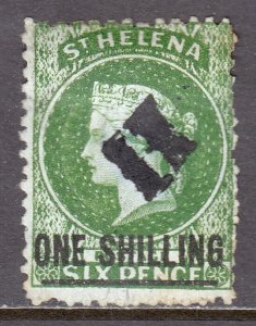 St. Helena - Scott #16 - Used - Hinge bump, toning spots, pencil/rev. - SCV $35