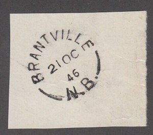 NEW BRUNSWICK SPLIT RING TOWN CANCEL BRANTVILLE