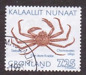 Greenland  #258  used  1993  crabs 7.25k