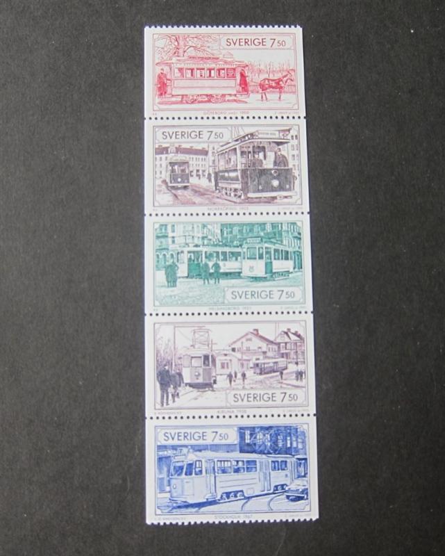 Sweden Sc 2127-31 train MNH