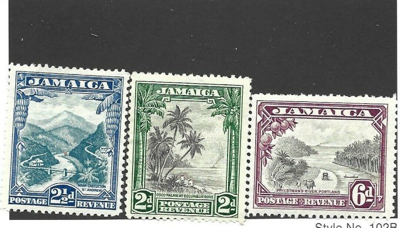 Jamaica Scott 106-108 Unused Hinged