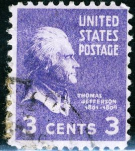 United States- SC #807 - USED - 1938 -Item USA2731DR1