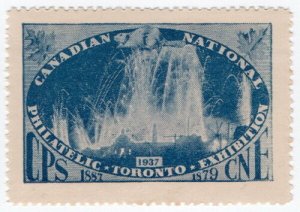 (I.B) Canada Cinderella : National Philatelic Exhibition (Toronto 1937) 