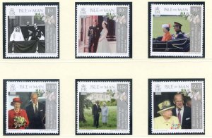 2017 Isle of Man 70th Wedding Anniversary Set SG2224/2229 Unmounted Mint