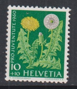 Switzerland  #B299  MNH 1960 Pro Juventute  flowers 10c