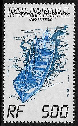 French Southern & Antartic 1983 -  Freighter Lady Franklin -  MNH  set # 103