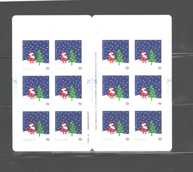 CANADA 2016 CHRISTMAS 12 x $0.85 COMPLETE MNH PAY IN Cnd. $$.