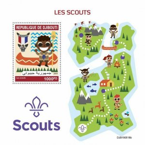 Z08 DJB190518b DJIBOUTI 2019 Scouts MNH ** Postfrisch