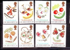 Guernsey Sc 543-50 1995 Greetings stamp set mint NH