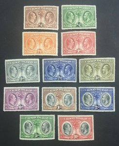 MOMEN: CAYMAN ISLANDS SG #84-95 1932 MINT OG LH LOT #60330