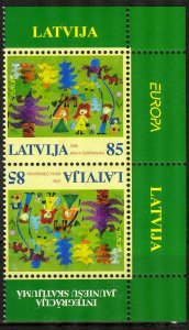 Latvia 2006 Europa CEPT Integration pair MNH**