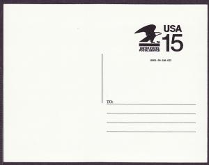 CVUX1 Eagle mint computer vended postal card