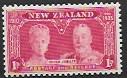 New Zealand #201 MH. Queen Mary & King George II.  1935