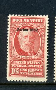 R601 $1.65  Series of 1952 Revenue Mint Stamp NH (Stock Bx 586)